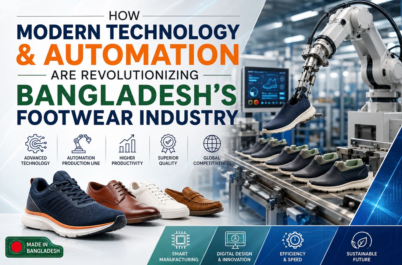 How Modern Technology & Automation Are Revolutionizing Bangladesh’s Footwear Industry